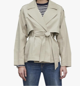 Velvet By Graham & Spencer Nancy Trench Jacket - Khaki