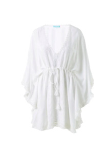 Womenswear: MELISSA ODABASH ISABELLE WHITE KAFTAN