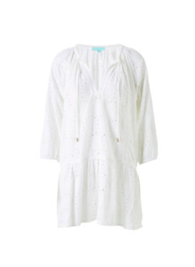 MELISSA ODABASH ASHLEY WHITE KAFTAN