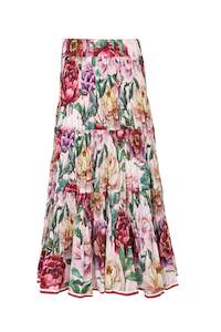 Womenswear: TRELISE COOPER SCRUNCHIE BAR SKIRT - PEONY FLORAL