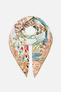 Womenswear: CAMILLA LARGE SQUARE SCARF - ROYALTY LOYALTY