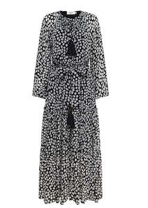 MOS THE LABEL AVA SPOTS MIDI DRESS - SPOTS PRINT