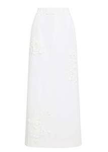 MOS THE LABEL ATHENA MAXI SKIRT- WHITE