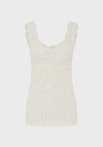 MOS THE LABEL BRUNA POINTELLE TOP – WHITE SPLASH