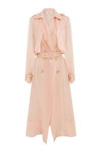 Womenswear: MOS THE LABEL CLIO TRENCH COAT - BLUSH