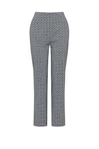 Womenswear: CABLE BELL GEO PANT - NAVY PRINT