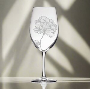 Drinkware: Floral Wine Glasses - Giant/Large