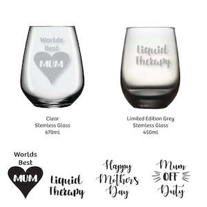 Wine Glasses - MUM