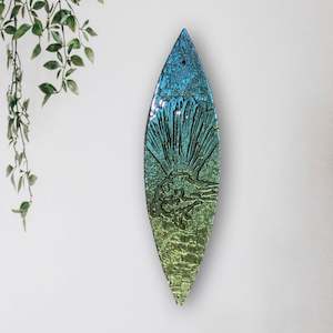 Glass Wakas: Native Birds -  Wall Art - Single Colour - Large Waka