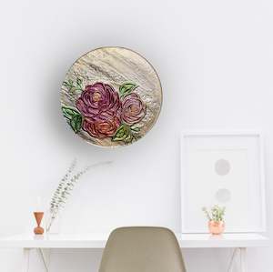 Circular Disc Art: Bouquet - 35cm - made to order