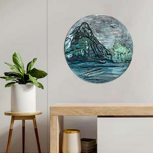 Circular Disc Art: Milford Sound, Fiordland