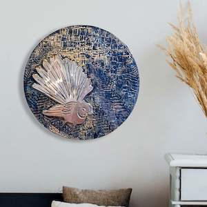 Circular Disc Art: Fantail Metallic