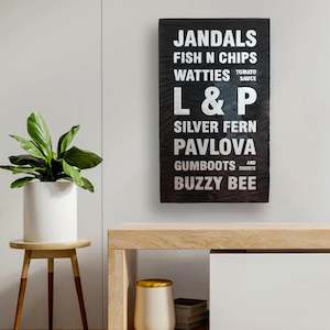 Kiwiana Wall Art - The Lingo