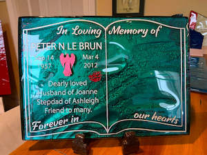 Memorial Plaque - 20cm x 30cm