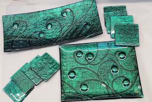 Paua Platter and Coasters Giftware Set