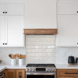 Splashbacks: Subway Tile Glass Splashback - 600x750 - Free Shipping!