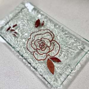 Copper Art And Platters: Copper Florals -  Trinket Dish