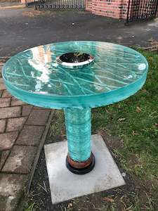 Outdoor Glass And Tables: Glass Table