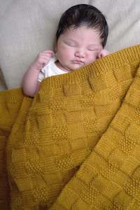 Yarn: Checkerboard Baby Blanket Pattern