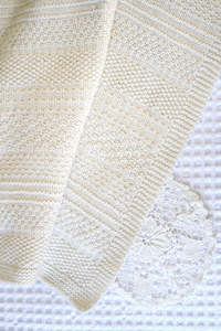 Knit and Purl Textured Baby Blanket pattern