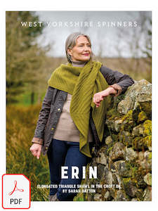 Yarn: Erin Elongated Triangle Scarf PDF