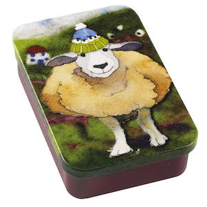 Sheep in Woolly Hat Pocket tin