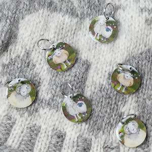 Felted Sheep Knitting Stitch Markers