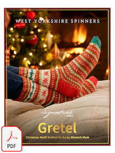 WYS Gretel Christmas Motif Socks PDF pattern