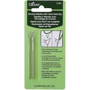 Clover Darning Needle with Latch Hook Eye