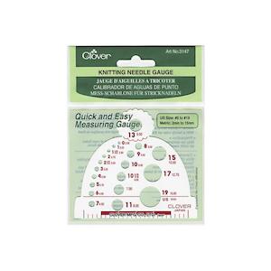 Clover knitting Needle Gauge