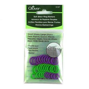 Yarn: Clover Soft Stitch Ring Markers