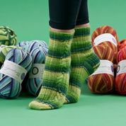 Fresh Shoots PDF sock pattern by Winwick Mum