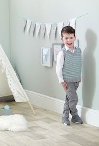 Charming Chap Slipover (Vest) and Pullover PDF pattern