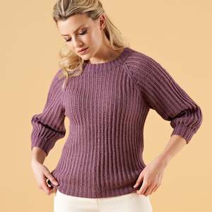 Yarn: Belle Raglan Top PDF pattern