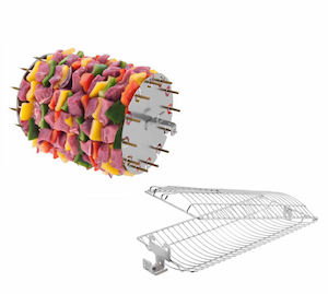 1 x Rotisserie Basket + 1 x BBQ Kebabs Carousel