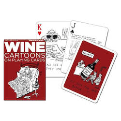 Piatnik Wine Cartoons Playing Cards