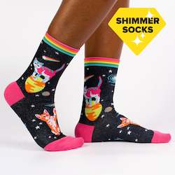 Space Cats- Women's Crew Socks - Sock It To Me