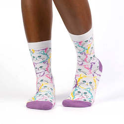 Wholesale trade: Fur Real - Women's Crew Socks - Sock It To Me