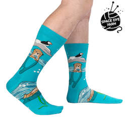 Plays Well With Otters - Men's Crew Socks - Sock It To Me