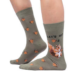 Let's Get Nuts - Men's Crew Socks - Sock It To Me