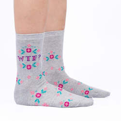 Wholesale trade: WTF - Women's Crew Socks - Sock It To Me