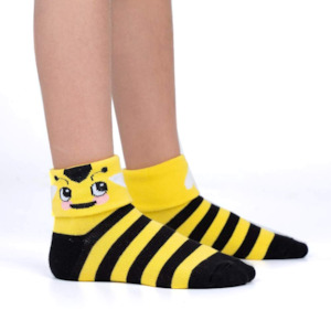 Wholesale trade: Bee-ing Happy - Kids Turn Cuff Socks - Sock It To Me