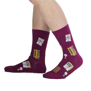 It's Wine Time - Women's Crew Socks - Sock It To Me