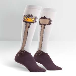 Ostrich - Women's Knee High Socks - Sock It To Me