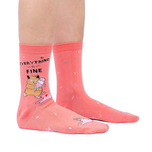 Everything Is Fine - Women's Crew Socks - Sock It To Me