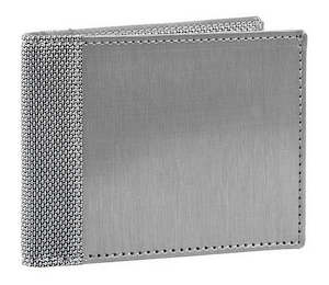 Silver - Steel Billfold Wallet