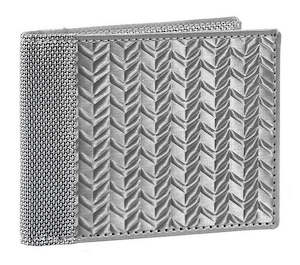 Herringbone - Steel Billfold Wallet