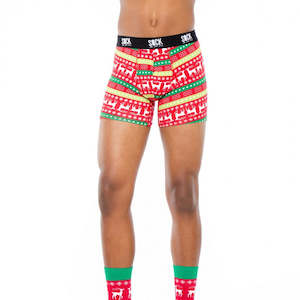 Small Tacky Holiday Sweater - Men's Boxers - Sock It To Me