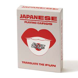 Japanese Language Playing Cards - Lingo