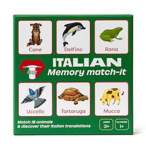 Wholesale trade: Lingo Italian Animals Memory Match-It Game